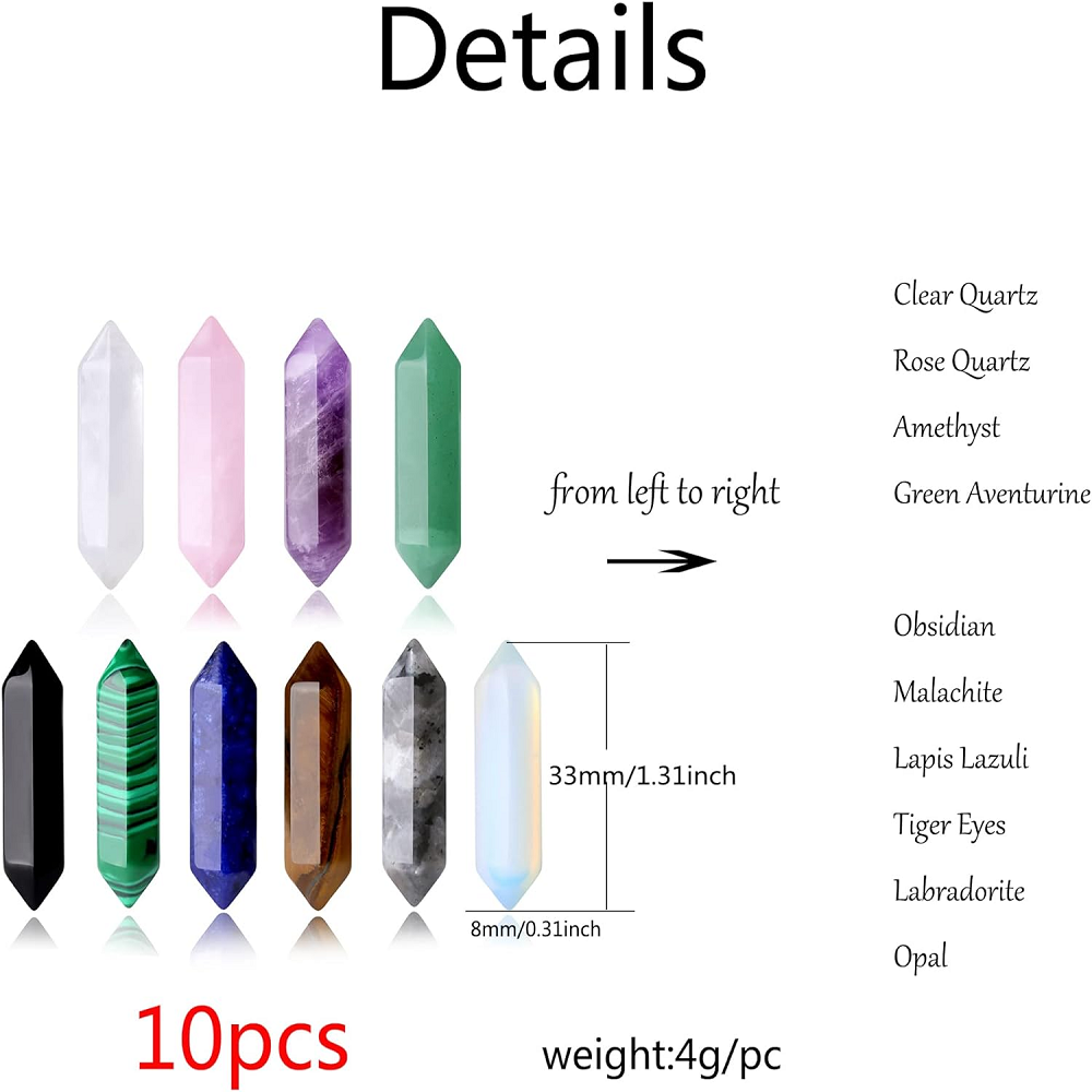 10PCS Healing Crystals Stones  - Healing Crystal Set incelemesi ve fiyatı