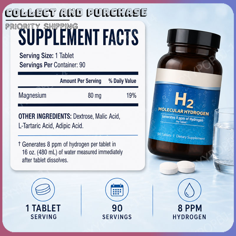 Molecular Hydrogen H2 Tablets  - Health With Wellness incelemesi ve fiyatı