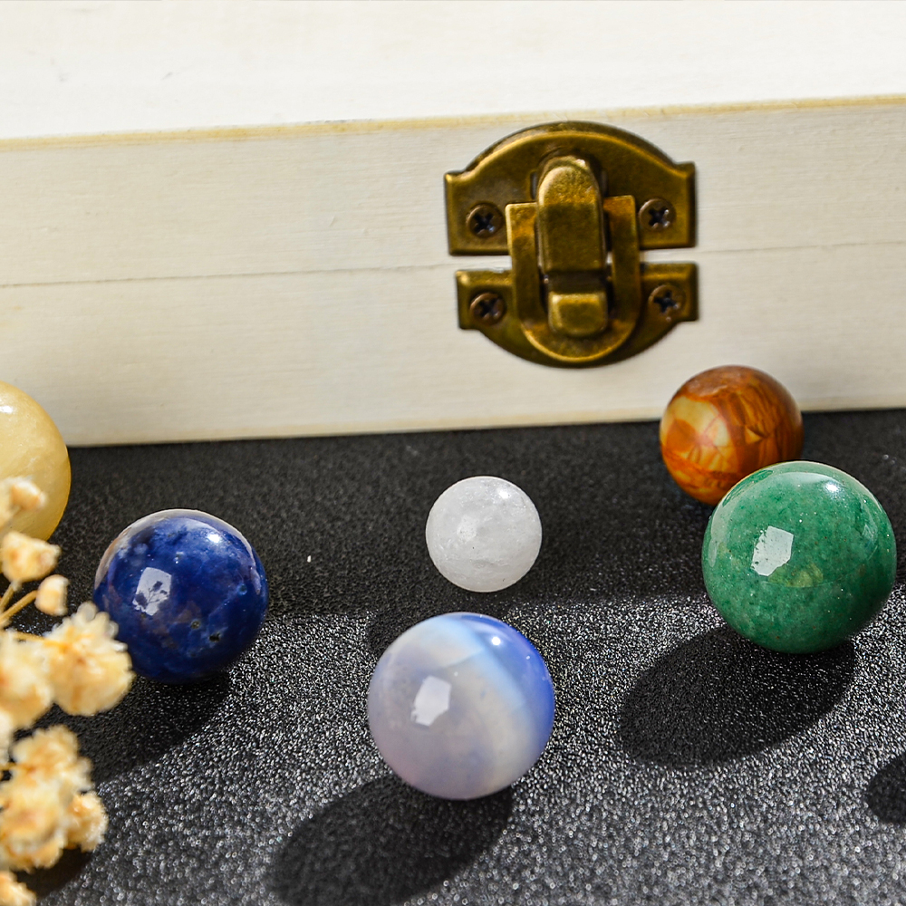 9pcs/set Nine Planet Crystal S - Healing Crystal Set incelemesi ve fiyatı