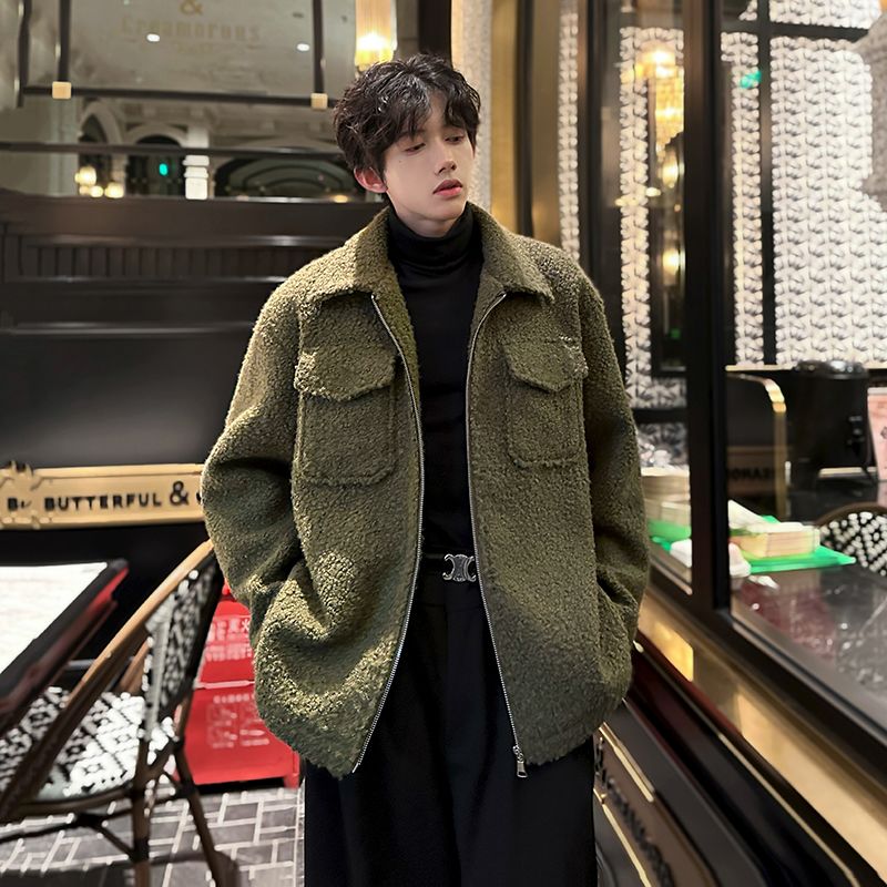Wool Blend Jacket Man Green Me - Health Wellness Training incelemesi ve fiyatı