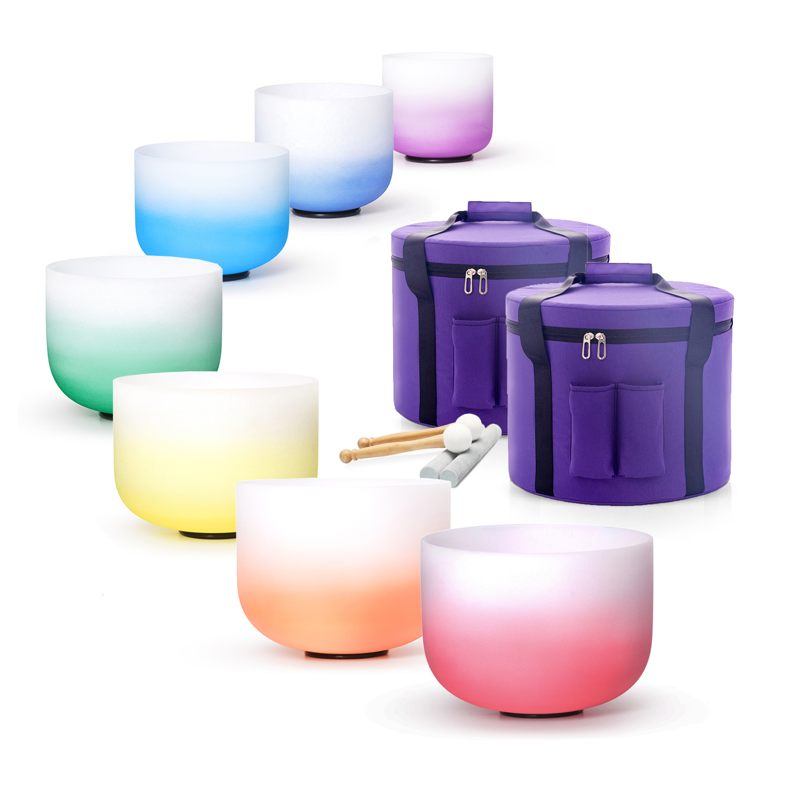 440/432HZ Color Chakra Frosted - Healing Crystal Set incelemesi ve fiyatı