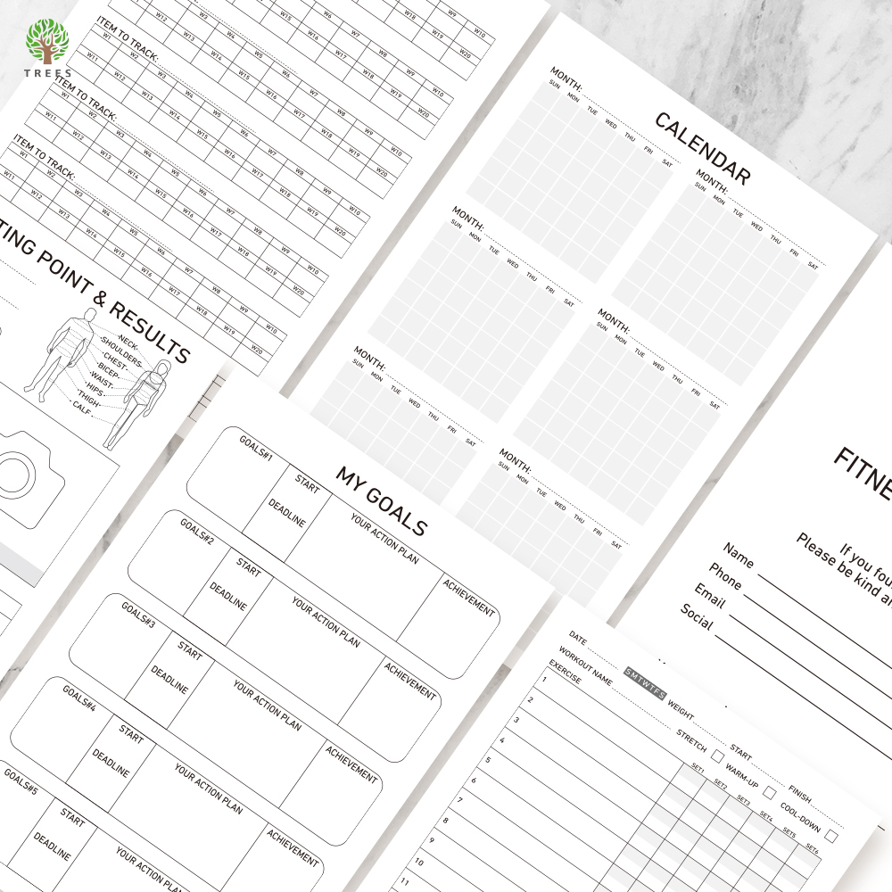 1Pc Fitness Plan Book Suitable - Health Wellness Training incelemesi ve fiyatı