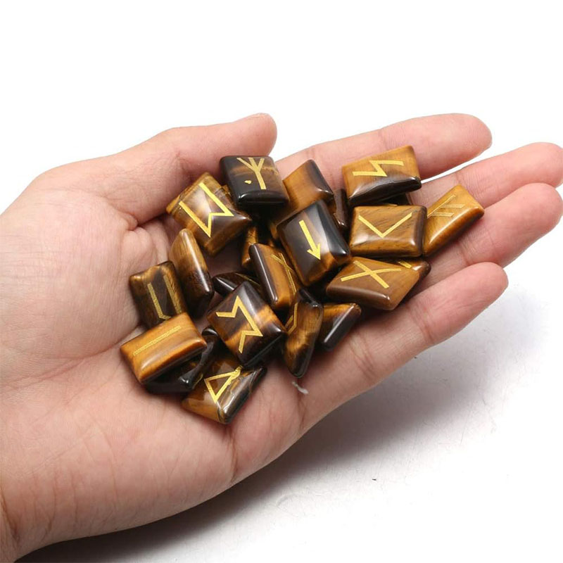 25PCS Runes Stones Set Engrave - Healing Crystal Set incelemesi ve fiyatı